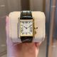 New Cartier Must de Cartier Tank Vermeil Watches Ginger Leather Strap (4)_th.jpg